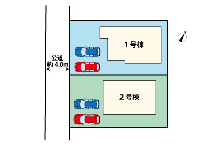 泉３丁目　新築戸建　２棟の区画図