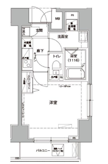 ロメック錦糸町の間取り