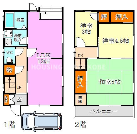 東垂水３丁目貸家