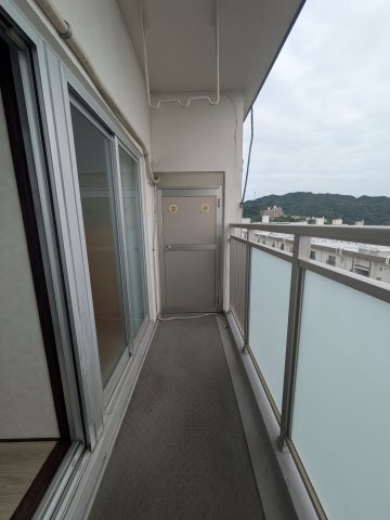 渦ヶ森コーポ13号館のバルコニー