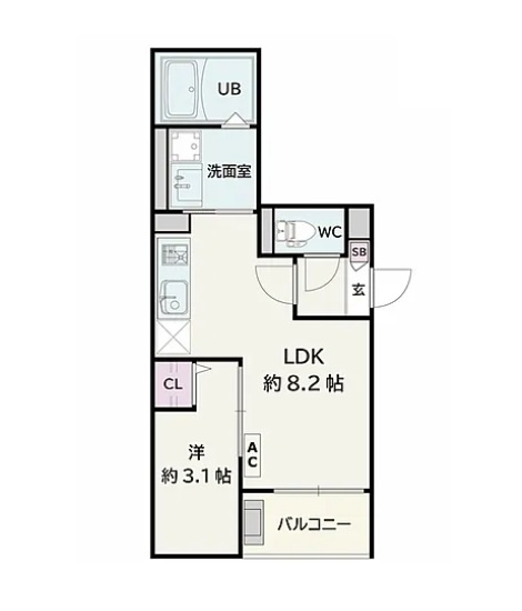 Jack kasumigasekihigashiⅠの間取り