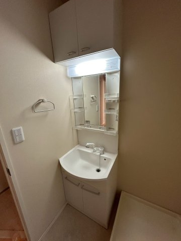 サニーハイツ宝塚の洗面所|明るい洗面所です