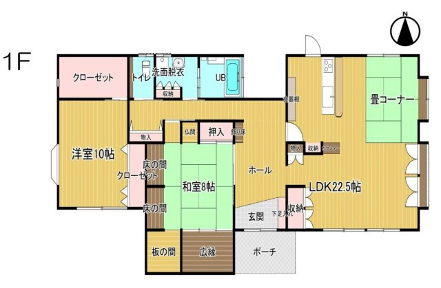 【中古戸建】伊勢崎市境伊与久の間取り|■間取り図｜敷地面積：684（約206.9坪）　建物面積：138.52（約41.9坪）