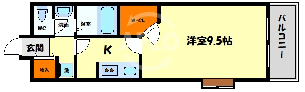 CITY SPIRE桜川Ⅱの間取り|CITY SPIRE桜川II　間取り