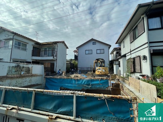 ■枚方市氷室台　第12期　新築一戸建ての外観|現在の進捗状況です！順調に作業進行中、完成が待ち遠しいです！詳細の間取り等、お気軽にお問い合わせください！