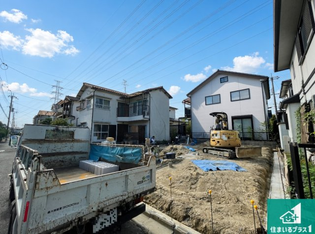 ■枚方市氷室台　第12期　新築一戸建ての外観|現在の進捗状況です！順調に作業進行中、完成が待ち遠しいです！詳細の間取り等、お気軽にお問い合わせください！
