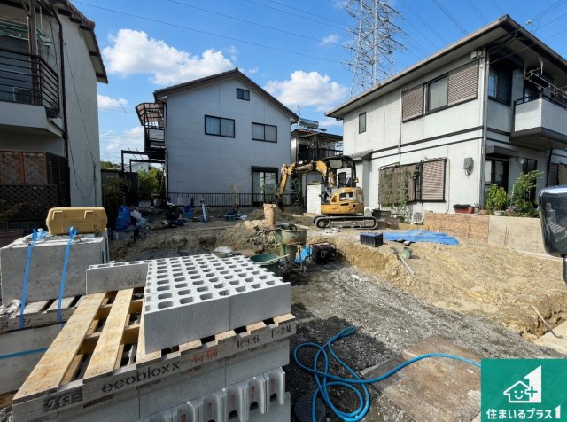 ■枚方市氷室台　第12期　新築一戸建ての外観|現在建築中！落ち着いた街並みで新生活を始めることが出来そう！周辺の物件も併せてご紹介させて頂きます！