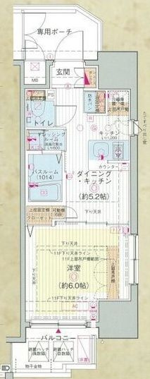 エステムプラザ愛宕虎ノ門レジデンスの間取り|間取りです。