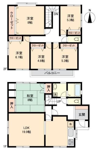 草加市青柳5丁目 中古戸建の間取り