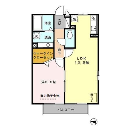 ベルデュールⅡの間取り