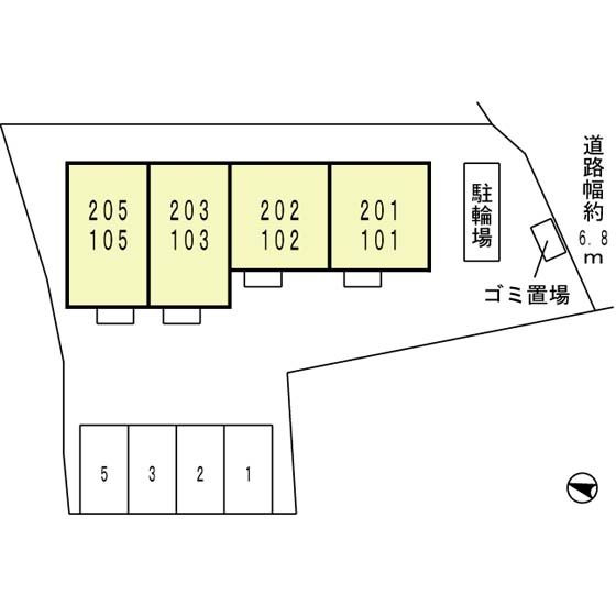 アルボルモニア　Ⅰの区画図