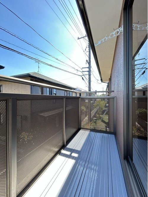 文京台リフォーム済み物件のバルコニー