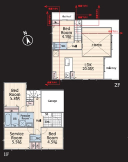 【間取り】 | 杉並区西荻南1丁目　新築戸建　№1 14290万円