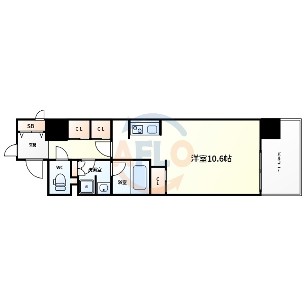 レジェンドール心斎橋EASTの間取り|レジェンドール心斎橋EAST　間取り