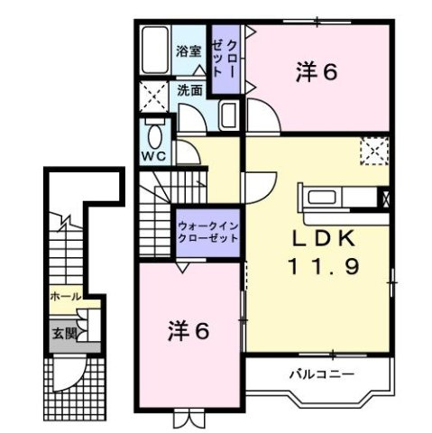 アイリスガーデンＡの間取り