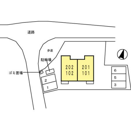 カーサクレールの区画図