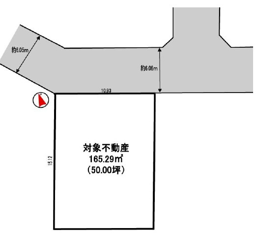 姫路市御立東１丁目の売地の土地図
