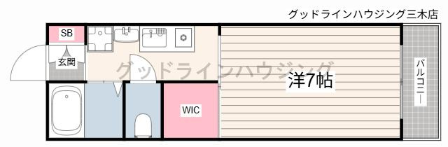 flat大村Ⅱの間取り
