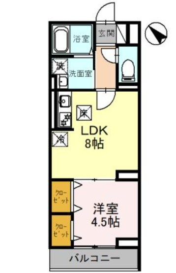 セレスティア白子Ⅱの間取り