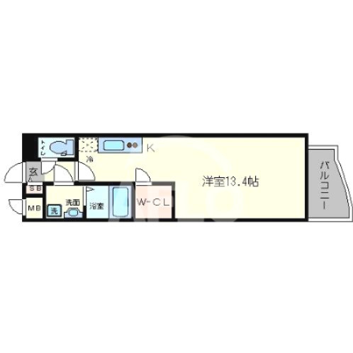 PHOENIX難波EASTの間取り|PHOENIX難波EAST　開放感ある間取り