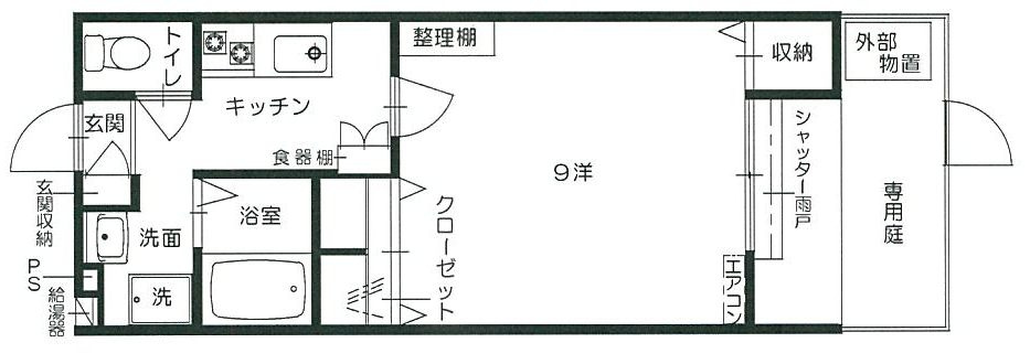 コーポ・セラの間取り|コーポ・セラ202