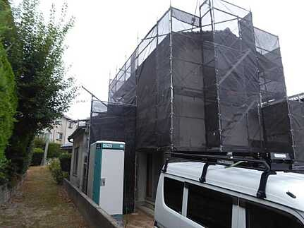 安佐北区亀山７丁目の前面道路含む現地写真