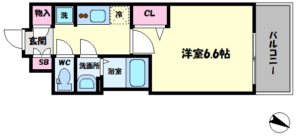レシオス大阪城北詰の間取り|レシオス大阪城北詰　間取り