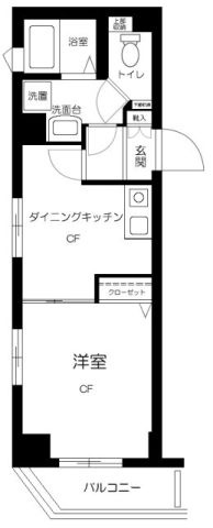 エルサンタフェ渋谷の間取り