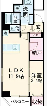 アイルプレミアム押上ノルドの間取り