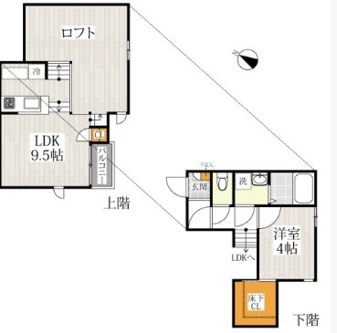 ＣＢ東大宮プリムの間取り