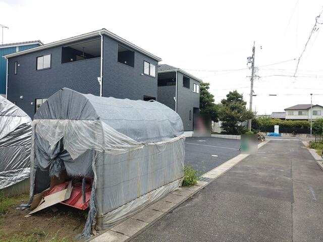仲介手数料無料）一宮市北今　第４　２号棟の前面道路含む現地写真|前面道路含む現地写真です