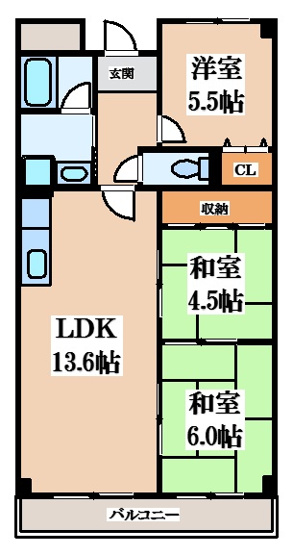 【間取り】 | AuroraCourt大東
