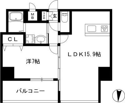【間取り】 | アンジュ栄