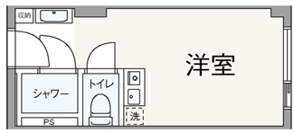 【間取り】 | 六本木ユニハウス | 間取りです。