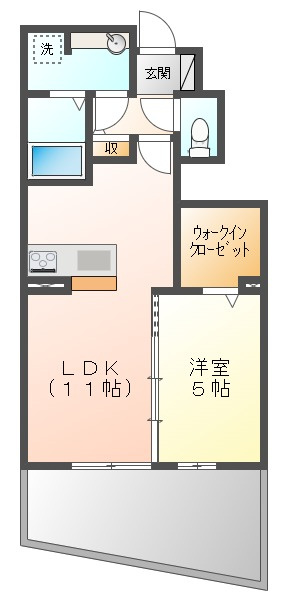 コーポレーヴの間取り