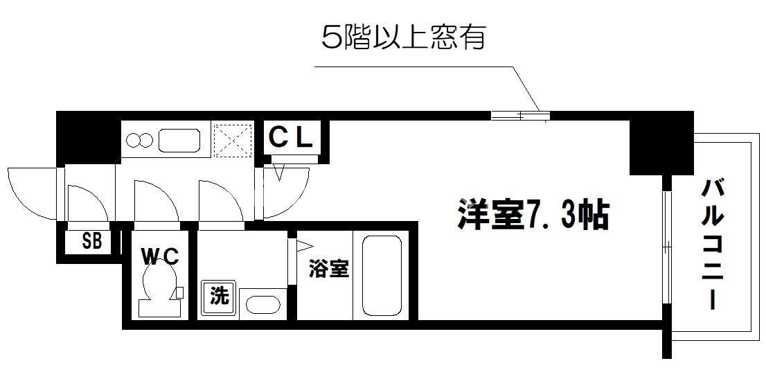 エスリードレジデンス大今里の間取り
