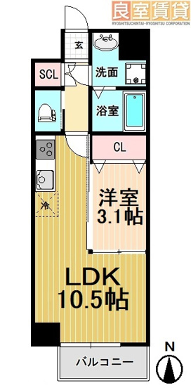 【間取り】 | アンジュ栄