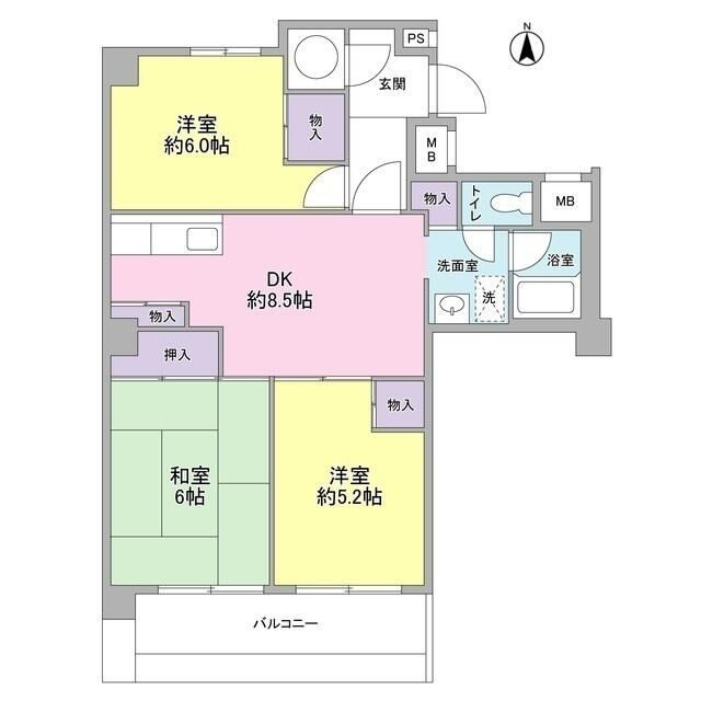 藤田ハイツの間取り