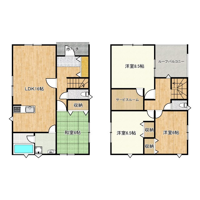 苫編新築戸建て(435-1)の間取り