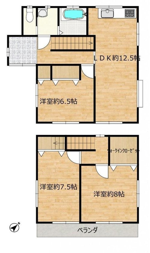 東岐波リフォーム済み物件の間取り
