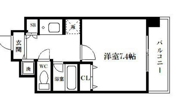 レジュールアッシュ梅田イーストの間取り