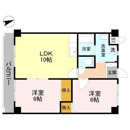 【間取り】 | サンライズ三国ヶ丘