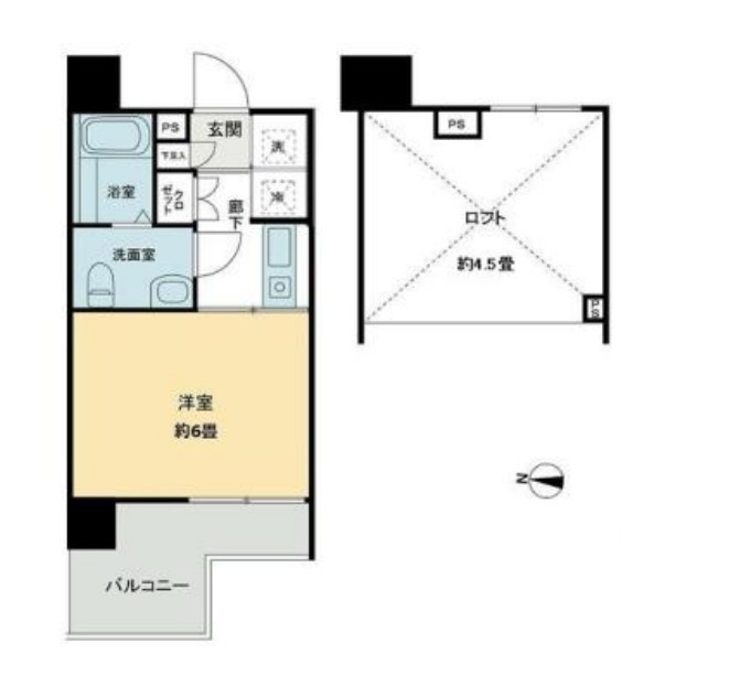 スタジオスクエア住吉の間取り