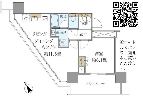 Ｂｒｉｌｌｉａ　Ｔｏｗｅｒ　浜離宮の間取り