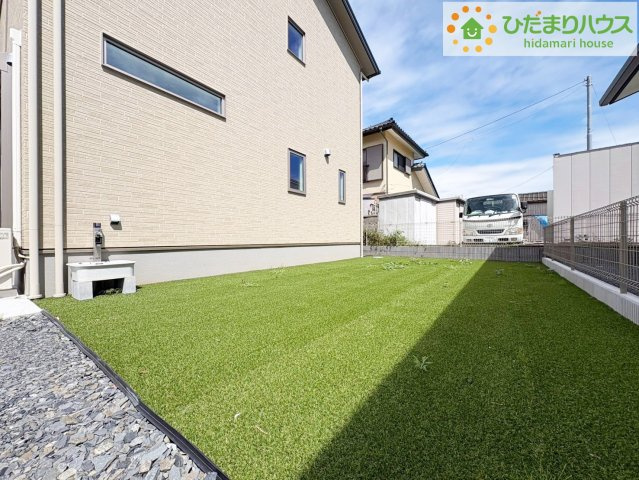 タマタウン東大沼　新築戸建　１号棟の庭|お子様の元気なお外遊びも、自宅のお庭なら安心ですね(^^♪