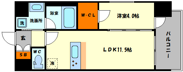 スプランディッド中之島DUEの間取り|スプランディッド中之島DUE　間取り