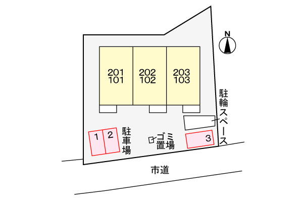 アンジューの区画図
