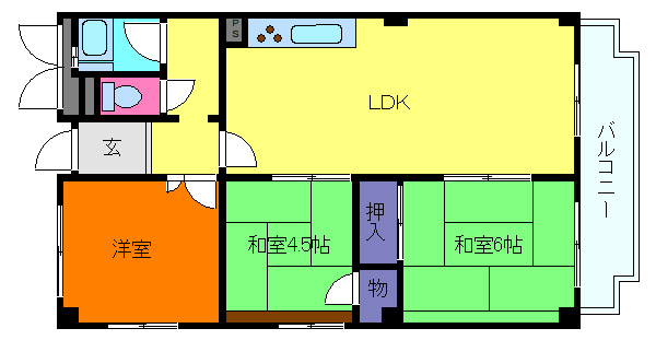 城ノ前ハイツの間取り