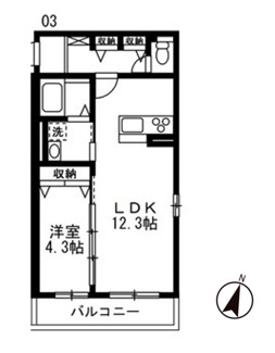 【間取り】 | ソラティオ | 1LDK