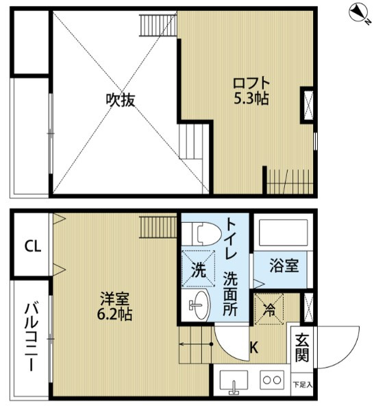 【仲介手数料：50％OFF】対象物件！の間取り